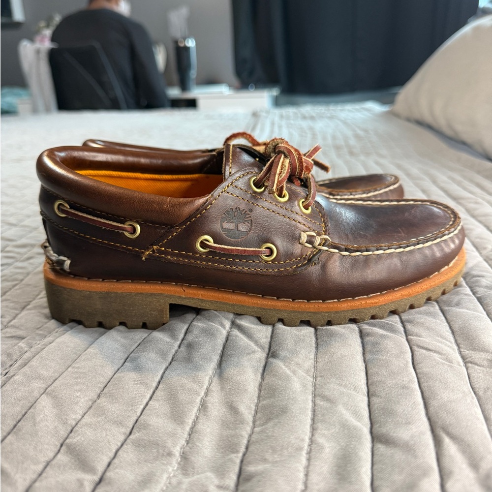 Timberland Men's Dark Brown Boat Shoes
